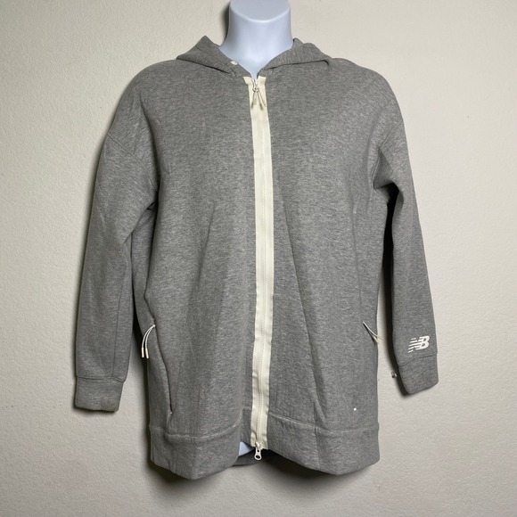 New Balance Tops - New Balance Womens Gray Full Zip Hoodie Long Sleeve Athletic Comfort Size‎ XL
